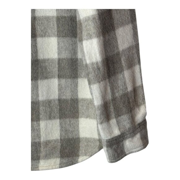 Rails Shirt Jacket Women Small Gray Ivory Tripp Shacket Plaid Flannel Cowgirl - Picture 7 of 15